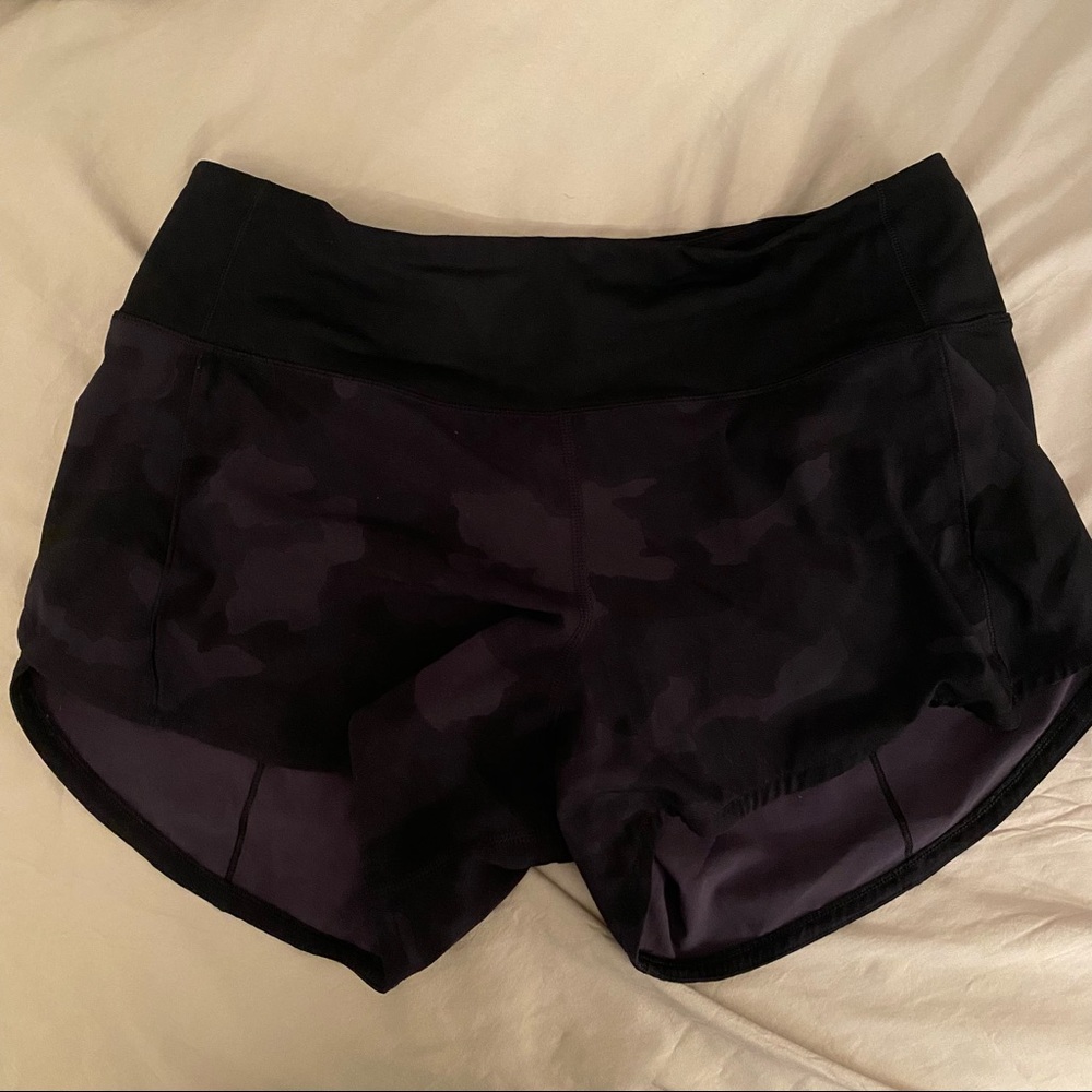 lululemon speed up 4in camo Shorts